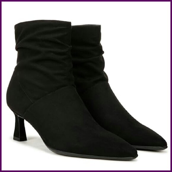 Slouchy Ankle Booties with Side Zip, 2 1/8 Inch Heel, Water-Repellent - Picture 8 of 8